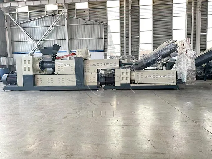 plastic recycling pellet machine