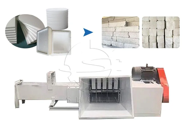 Foam Compactor Machine For styrofoam Compression