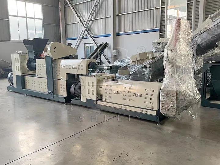 plastic recycling pellet machine