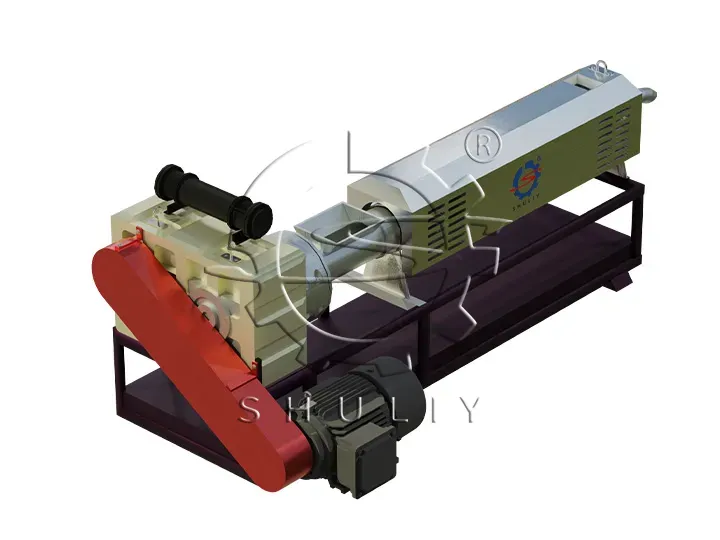 large plastic extruder with packaging