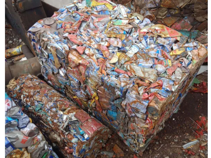Rectangular aluminum can bales