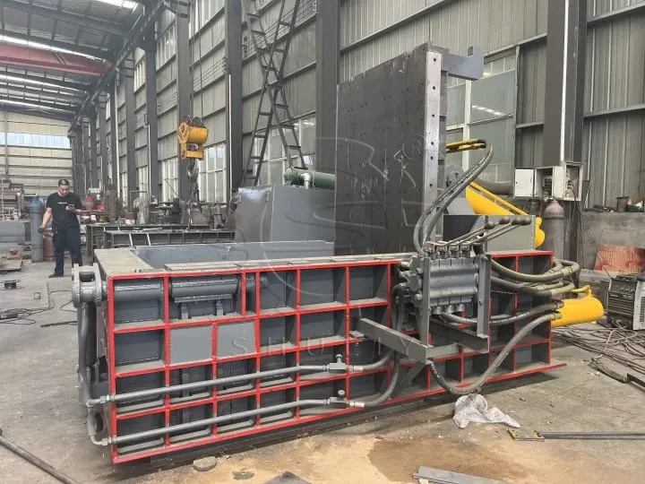 metal scrap baling machine