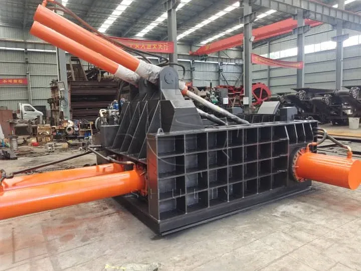metal scrap baling press machine