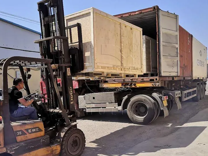 waste cloth cutting machine exported to Bazil