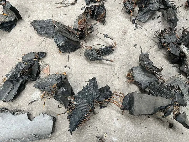 Ausgang des Reifenzerkleinerers zu verkaufen